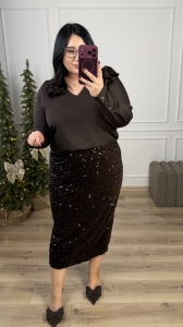 Bluzka TRUE - czekolada (L)