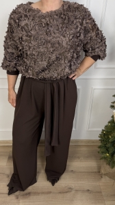 Kombinezon ROSES - czekolada (44-46)