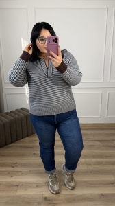 Sweter CHARLOTTE - brąz