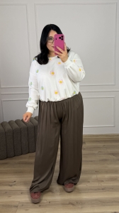 Spodnie GRACIA - czekolada