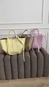 Torebka KELLY skóra - cytryna