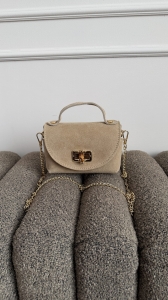 Torebka MILANO zamsz - fango 