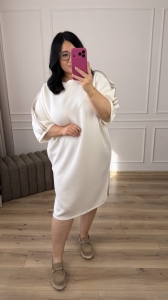 Sukienka LUSSI - kremowa