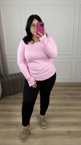 Bluzka KIRA - pudrowy róż 