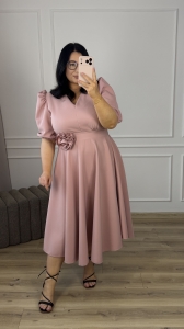 Sukienka VIVIEN - brudny róż