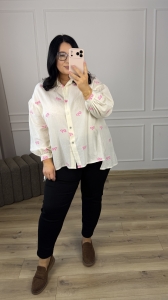 Koszula KOKARDKI - śmietanka  