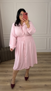 Sukienka DELICIA - pudrowy róż