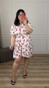 Sukienka BALI - kremowa