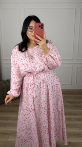 Sukienka RENEE - pudrowy róż