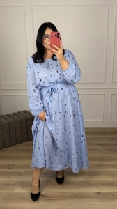 Sukienka RENEE - błękitna