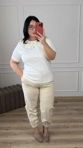 Bluzka JUDITH - kremowa