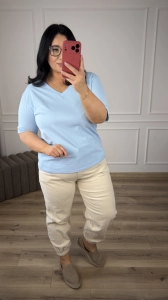 T-shirt DOTY - błękit