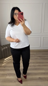 Spodnie ROZETA - czarne [48]