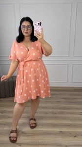 Sukienka MARILYN - brzoskwinia