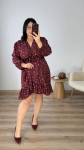 Sukienka KIRSA mini - bordo