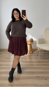 Spódnica ELISA - bordo