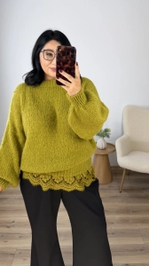 Sweter FLORE - kiwi